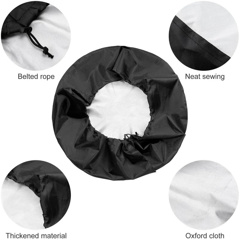 Foruidea Dog Pet Paws Love Heart Spare Tire Cover Dust-Proof Wheel Tire Cover Fit Trailer, RV, SUV and Many Vehicle 18inch - Image 5